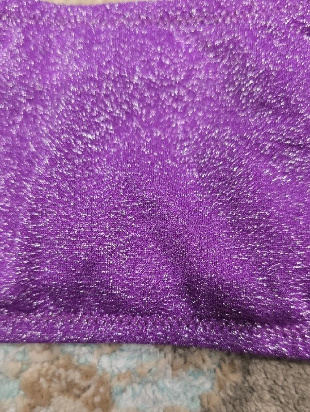 triangl swimwear Shimmer Purple Sparkle Crop Cami